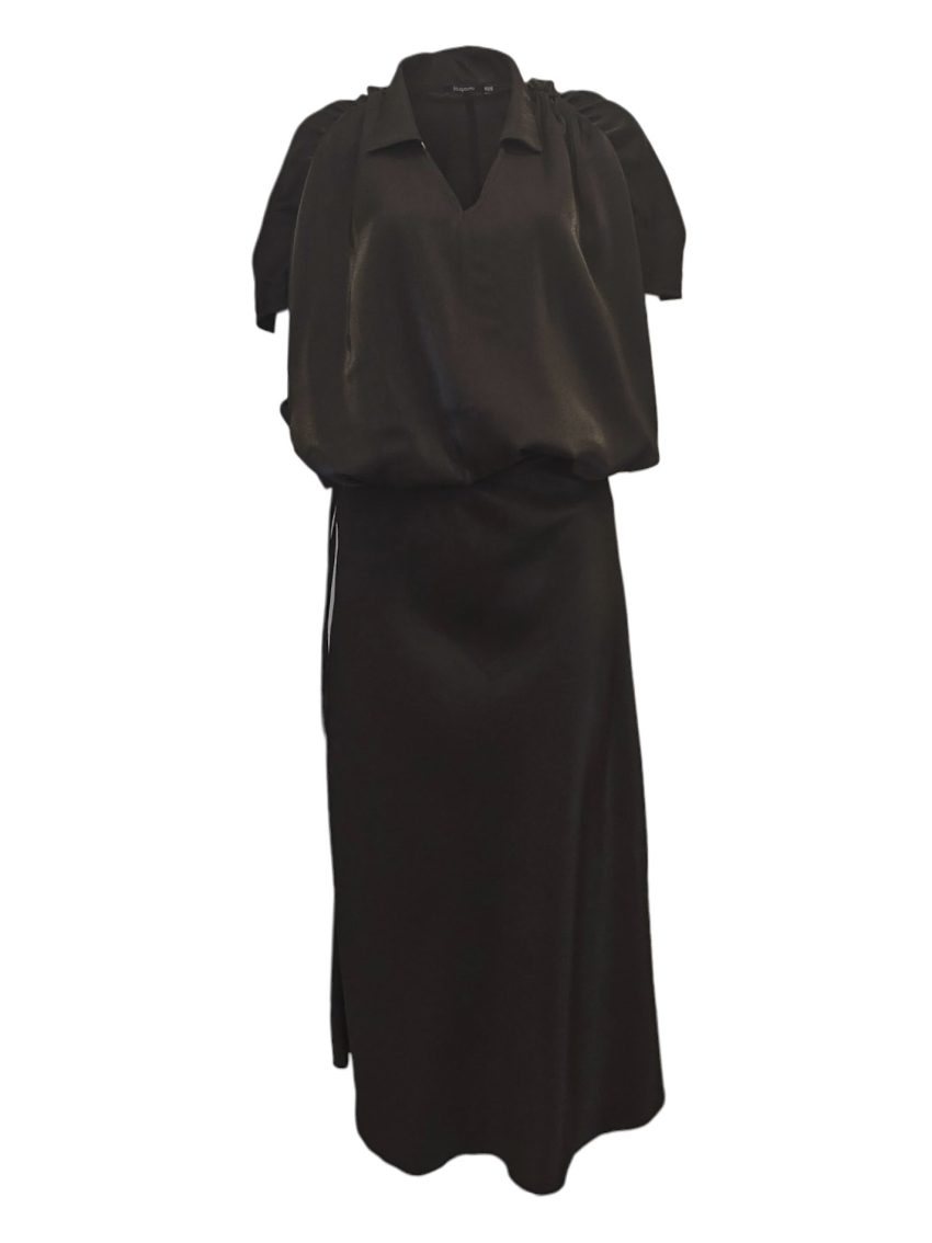 Petal bluza od viskoze sa baloon porubom